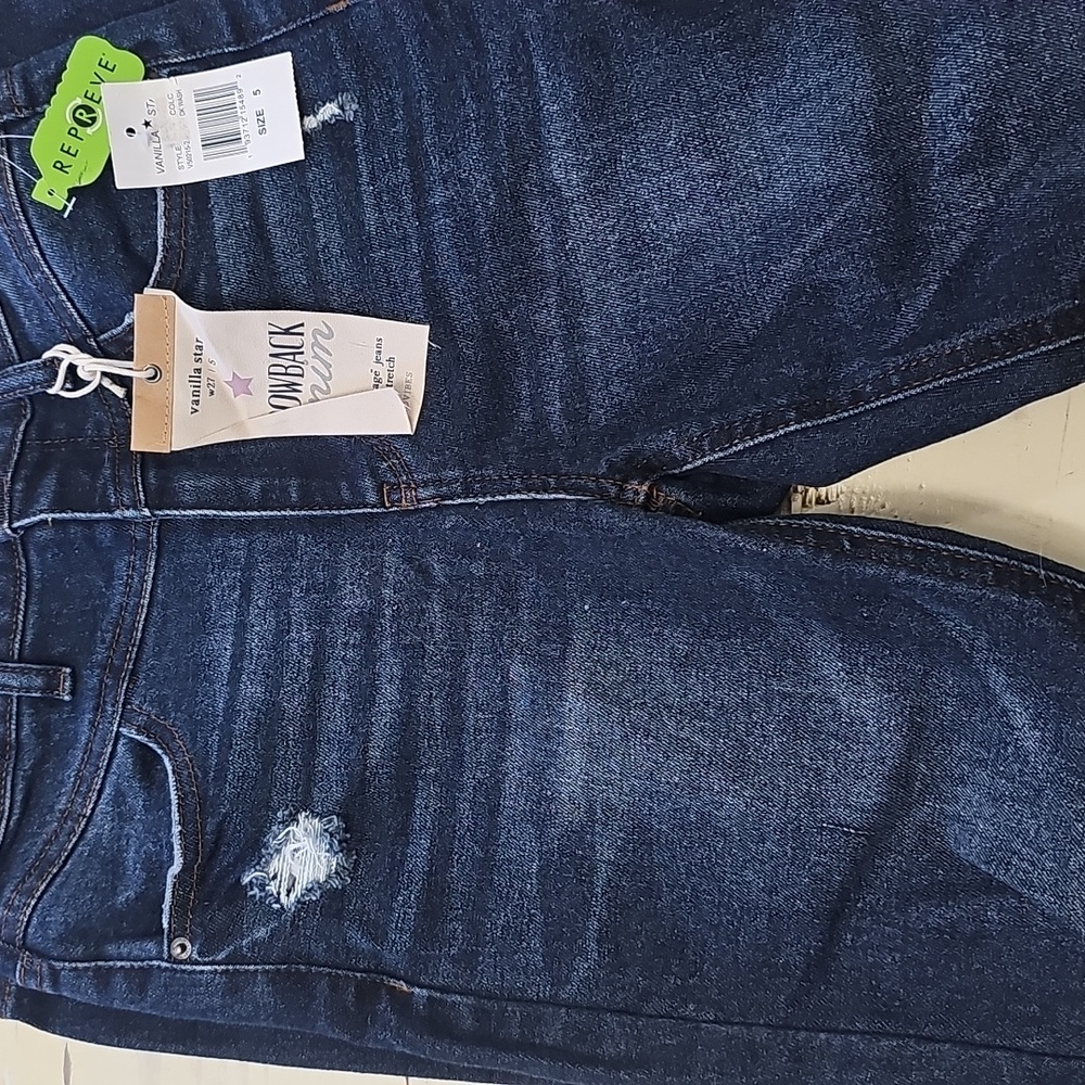 Vanilla Star Women's Dark Blue Skinny Jeans
